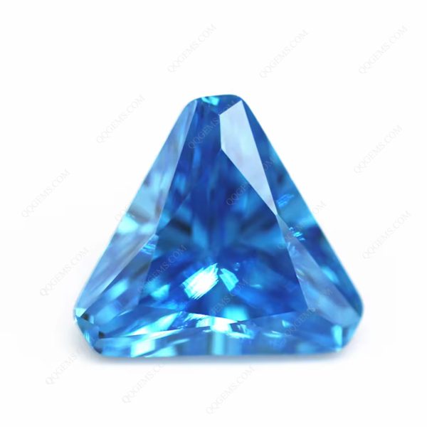 Triangle Cut Corner Aqua Blue/blue Topaz Cubic Zirconia Loose Gemstones - Image 3