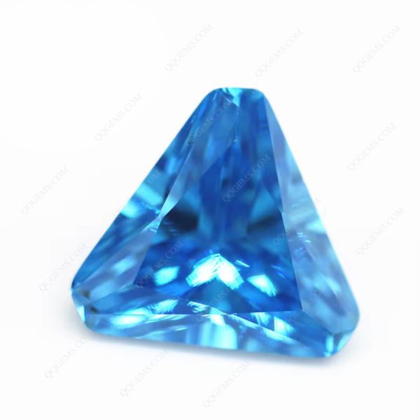 Triangle Cut Corner Aqua Blue/blue Topaz Cubic Zirconia Loose Gemstones - Image 5