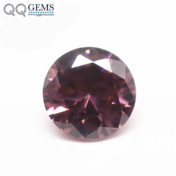 Light Rhodolite/rhodolite 5A Quality 8 Hearts 8 Arrows Cubic Zirconia Loose Gemstones