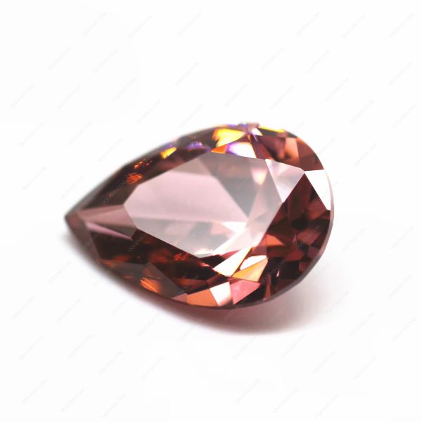 L-rhodolite/rhodolite Cubic Zirconia Loose Gems Synthetic Pear Shape CZ Stones - Image 2