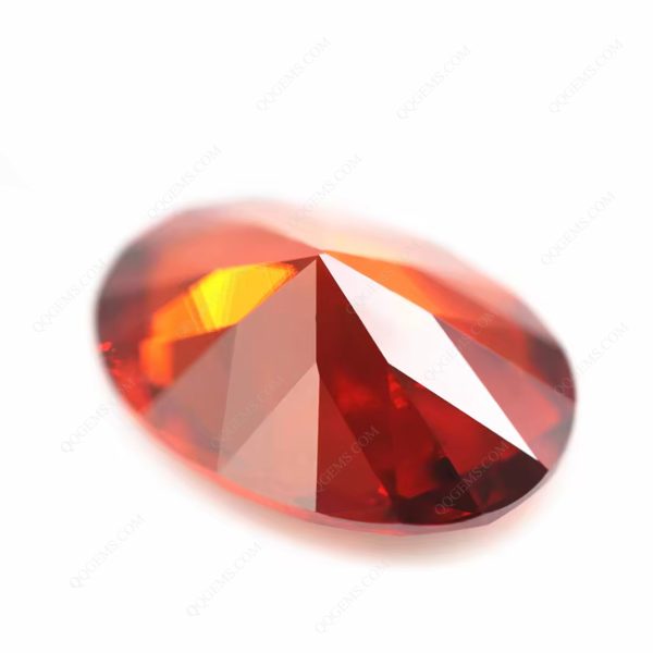 Garnet/D-garnet Cubic Zirconia Loose Gems Synthetic Oval Shape Faceted Cut CZ Stones - Image 5