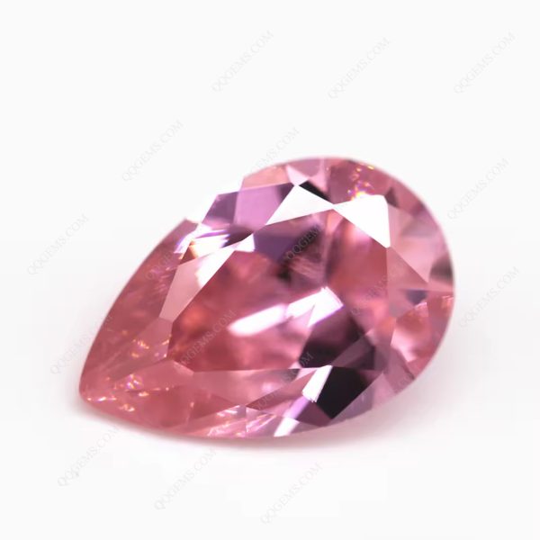 Pear Cut Pink Cubic Zirconia Loose Gems Synthetic Pear Shape Diamond Cut CZ Stones - Image 5