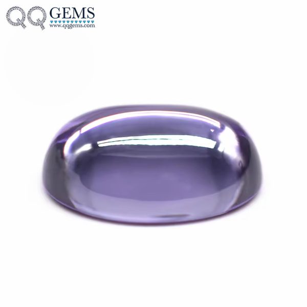 Oval Cabochon Cut Lavender Cubic Zirconia Loose Gems Synthetic Oval Shape Cabochon CZ Stones