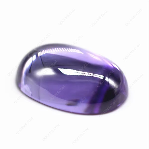 Oval Cabochon Cut Lavender Cubic Zirconia Loose Gems Synthetic Oval Shape Cabochon CZ Stones - Image 2