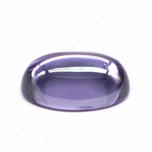 Oval Cabochon Cut Lavender Cubic Zirconia Loose Gems Synthetic Oval Shape Cabochon CZ Stones - Image 3