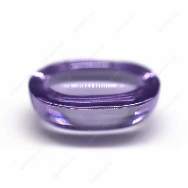 Oval Cabochon Cut Lavender Cubic Zirconia Loose Gems Synthetic Oval Shape Cabochon CZ Stones - Image 4