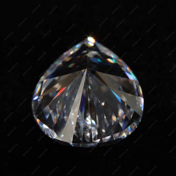 White Color Cubic Zirconia Gemstones Synthetic Diamond Cut Pear Shape CZ Stones - Image 3