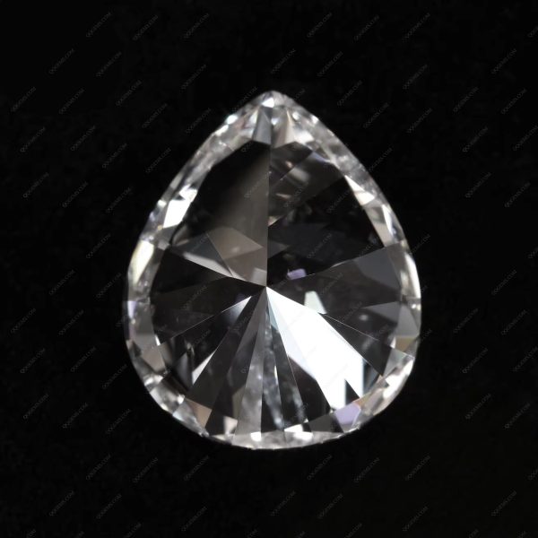 White Color Cubic Zirconia Gemstones Synthetic Diamond Cut Pear Shape CZ Stones - Image 4