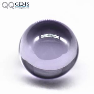 Round Beads Lavender Cubic Zirconia Loose Gems Synthetic Round Ball Shape CZ Stones