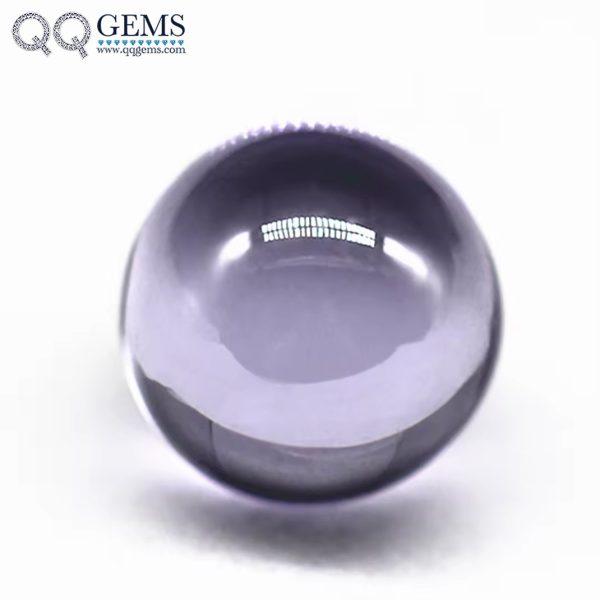 Round Beads Lavender Cubic Zirconia Loose Gems Synthetic Round Ball Shape CZ Stones