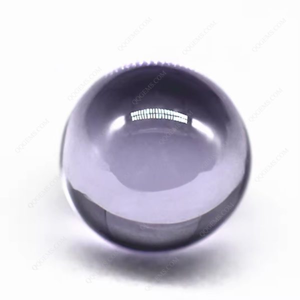 Round Beads Lavender Cubic Zirconia Loose Gems Synthetic Round Ball Shape CZ Stones - Image 4