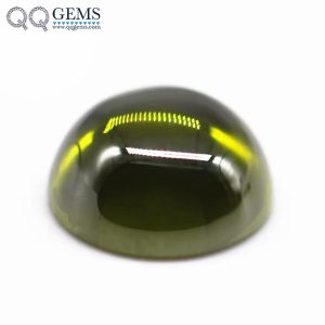 Peridot Cubic Zirconia Loose Gems Synthetic Round Cabochon CZ Stones