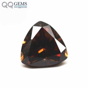 Coffee/D-coffee Cubic Zirconia Loose Gems Synthetic Faceted Cut Trillion Shape CZ Stones 