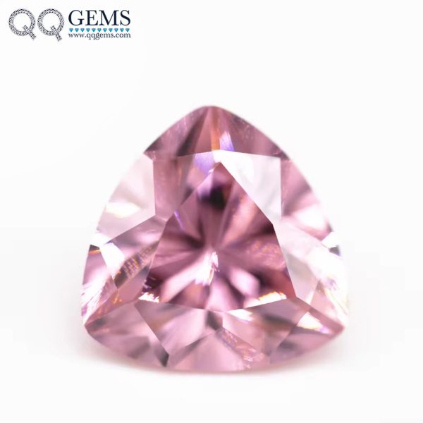 Multi Color Trillion Cut Cubic Zirconia Loose Gemstones Synthetic Machine Cut Trillion Shape CZ Stones  - Image 10