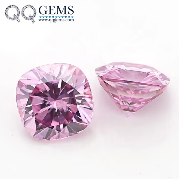 Oval Cut Loose Gems Vvs1 Moissanite Gems pink Plated Factory Sale Price pink Moissanite Diamond - Image 4