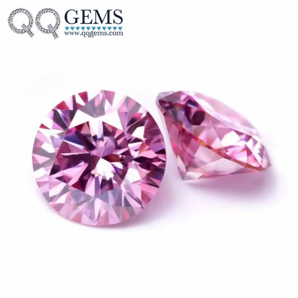 Oval Cut Loose Gems Vvs1 Moissanite Gems pink Plated Factory Sale Price pink Moissanite Diamond - Image 2
