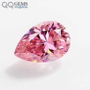 Pear Cut Loose Gems Vvs1 Moissanite Gems pink Plated Factory Sale Price pink Moissanite Diamond