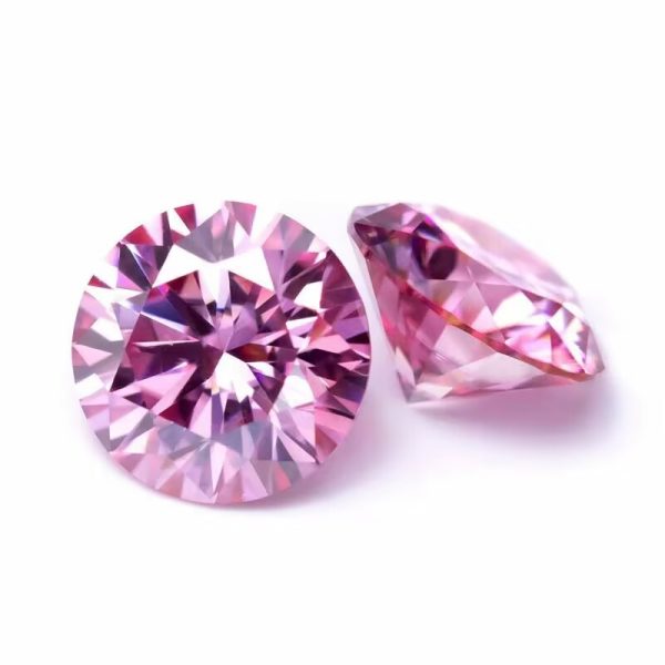 Moissanite Diamond Heart Cut Loose Gems Vvs1 plating pink Moissanite Diamond - Image 6