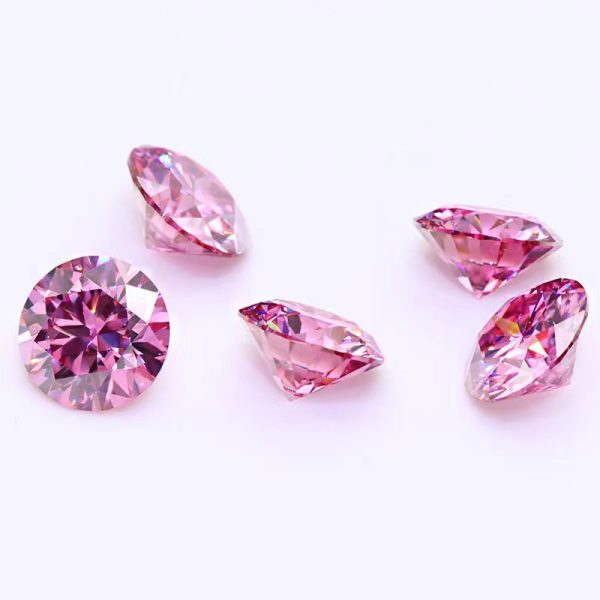 Pear Cut Loose Gems Vvs1 Moissanite Gems pink Plated Factory Sale Price pink Moissanite Diamond - Image 2