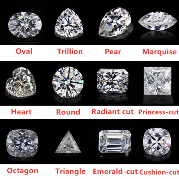 Triangle Cut Moissanite Loose Diamonds GRA Certificate Triangle Shape White Carat Moissanite  - Image 7