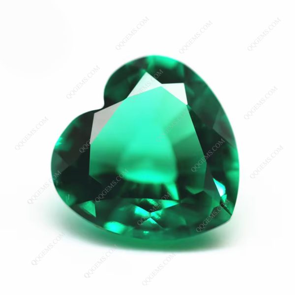 Heart Natural Cut Cultivate Emerald Loose Gemstones Heart Shape Lab Created Columbia Emeralds Price Per Carat Gems - Image 2