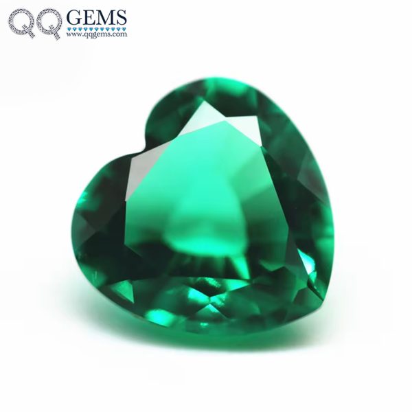 Heart Natural Cut Cultivate Emerald Loose Gemstones Heart Shape Lab Created Columbia Emeralds Price Per Carat Gems - Image 6