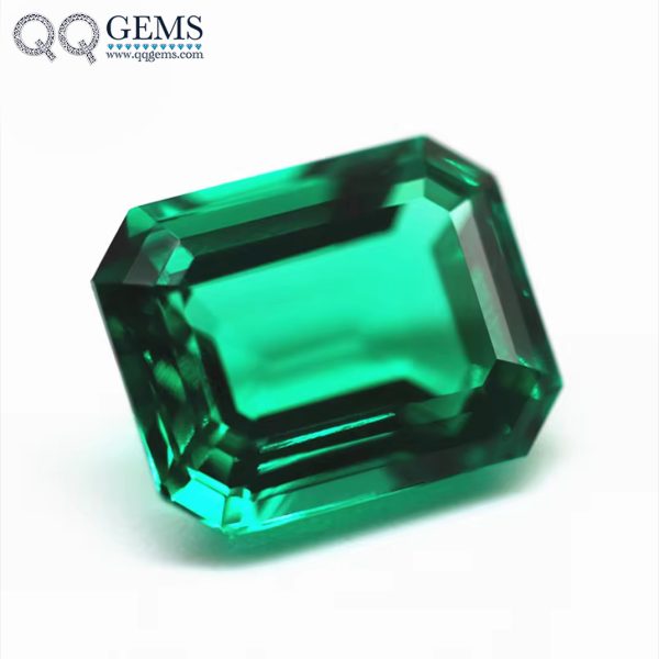Octagon Step Cut Emerald Cultivated Columbia Loose Gemstones Lab Created Emerald Gems