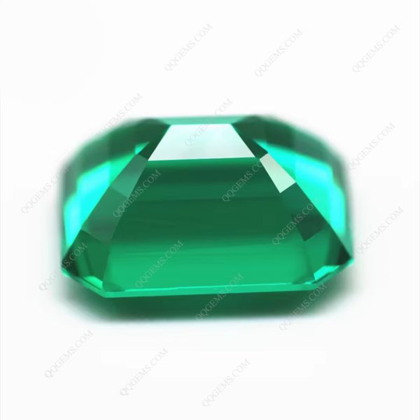 Octagon Step Cut Emerald Cultivated Columbia Loose Gemstones Lab Created Emerald Gems - Image 2