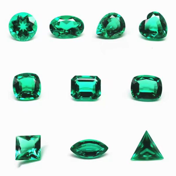 Columbia Emerald Cultivation Gemstones Triangle Shape Lab Grown Cultivation Emerald Green Sapphire Gems - Image 7