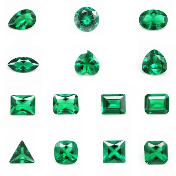 Columbia Emerald Cultivation Gemstones Triangle Shape Lab Grown Cultivation Emerald Green Sapphire Gems - Image 6
