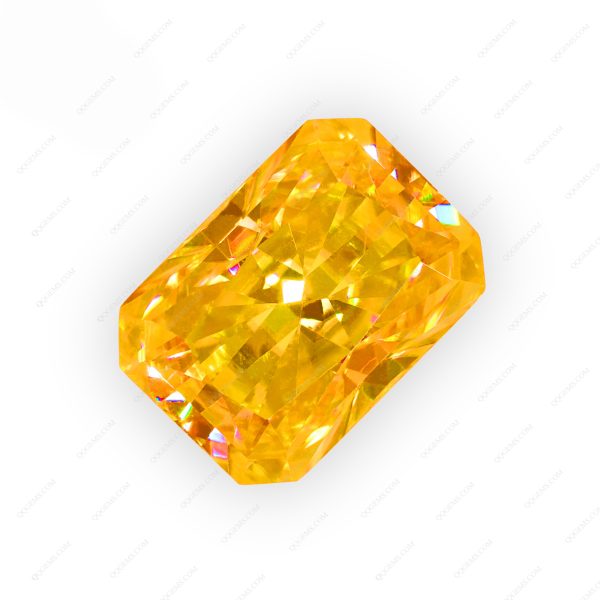 Radiant Cut Plating Golden Yellow Loose Moissanite Yellow Color Moissanite - Image 5