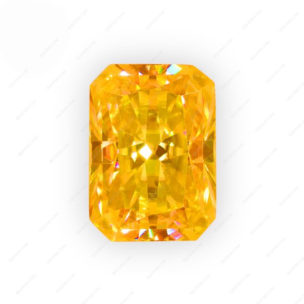 Radiant Cut Plating Golden Yellow Loose Moissanite Yellow Color Moissanite - Image 6