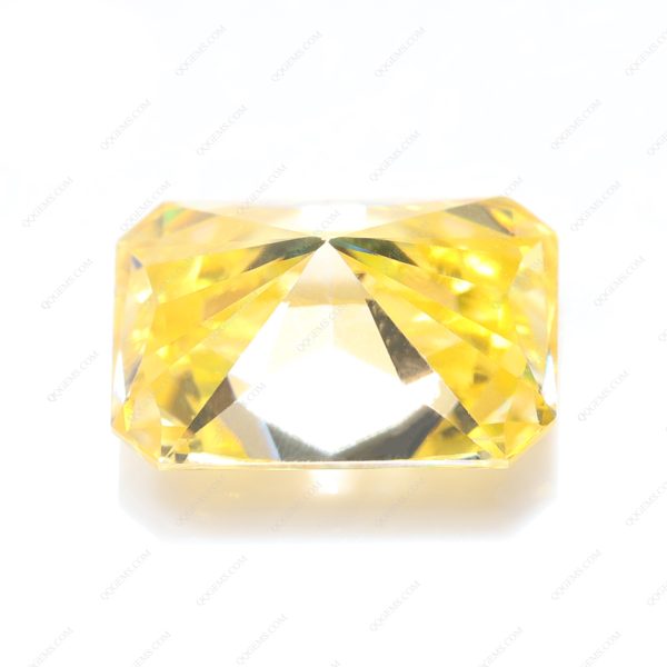 Radiant Cut Plating Light Yellow Loose Moissanite Diamond Faceted Cut Lemon Yellow Moissanite - Image 2