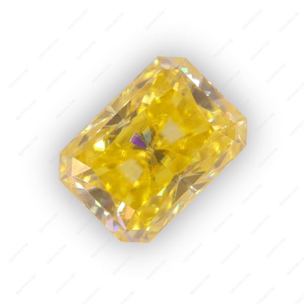 Radiant Cut Plating Light Yellow Loose Moissanite Diamond Faceted Cut Lemon Yellow Moissanite - Image 6