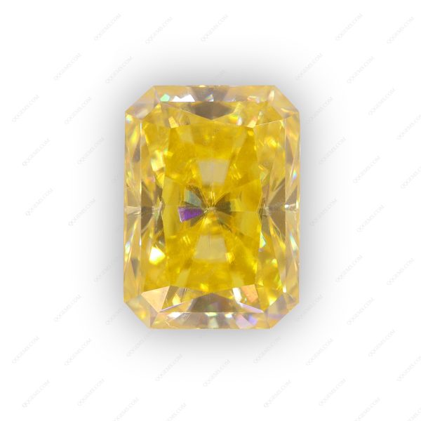 Radiant Cut Plating Light Yellow Loose Moissanite Diamond Faceted Cut Lemon Yellow Moissanite - Image 7