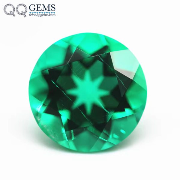 Round Natural Cut Cultivate Columbia Emerald Gems Price Per Carat Lab Created Emerald Gems