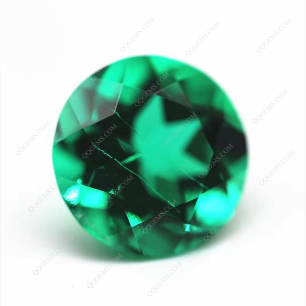 Round Natural Cut Cultivate Columbia Emerald Gems Price Per Carat Lab Created Emerald Gems - Image 2