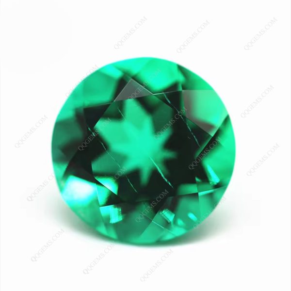Round Natural Cut Cultivate Columbia Emerald Gems Price Per Carat Lab Created Emerald Gems - Image 4