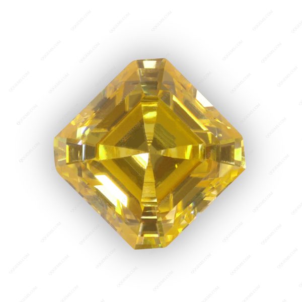 Square Cut Plating Light Yellow Loose Moissanite Diamond Lemon Yellow Color Moissanite Gemstones - Image 2