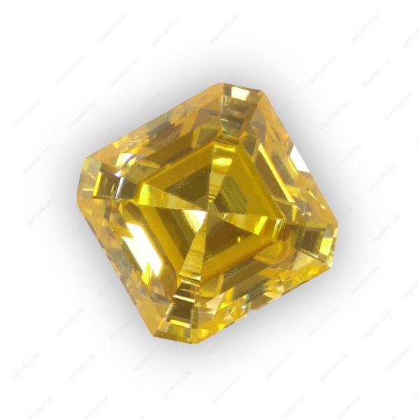 Square Cut Plating Light Yellow Loose Moissanite Diamond Lemon Yellow Color Moissanite Gemstones - Image 4