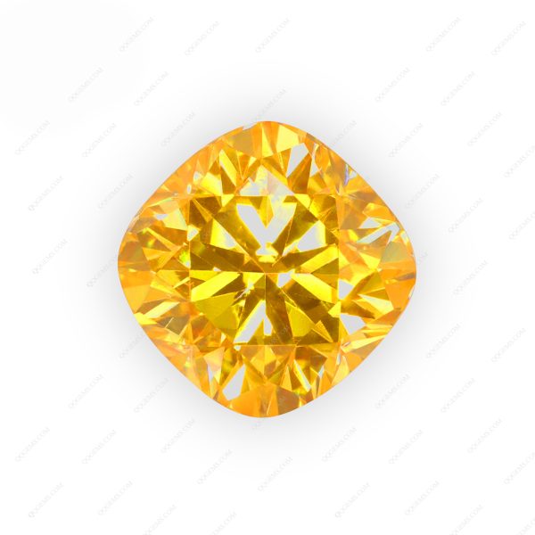 Cushion Cut Plating Golden Yellow Loose Moissanite Diamond Vivid Yellow Color Moissanite - Image 5