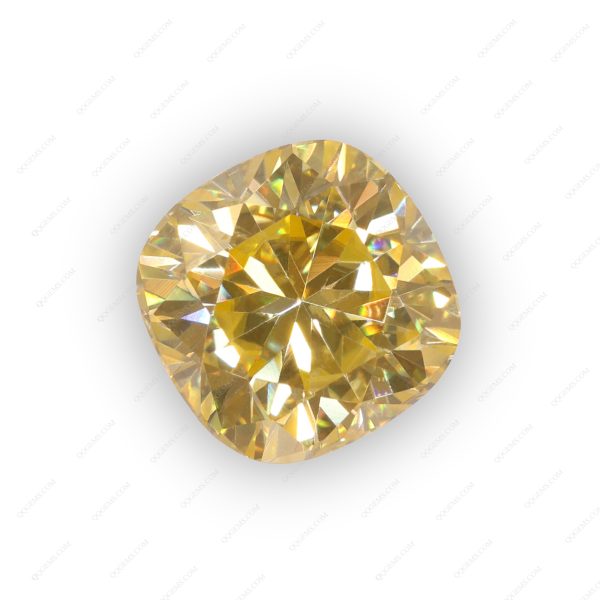 Cushion Cut Plating Light Yellow Loose Moissanite Diamond - Image 2