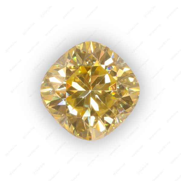 Cushion Cut Plating Light Yellow Loose Moissanite Diamond - Image 5