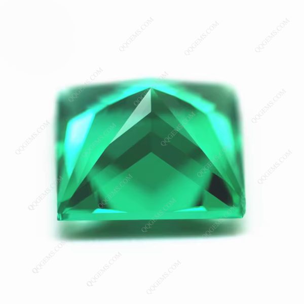 Square Princess Cut Columbia Cultivation Emerald Green Sapphire Gems - Image 4