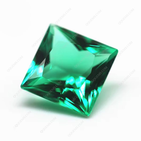 Square Princess Cut Columbia Cultivation Emerald Green Sapphire Gems - Image 5