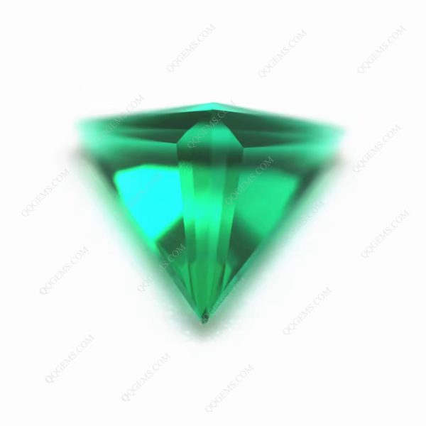 Columbia Emerald Cultivation Gemstones Triangle Shape Lab Grown Cultivation Emerald Green Sapphire Gems - Image 4
