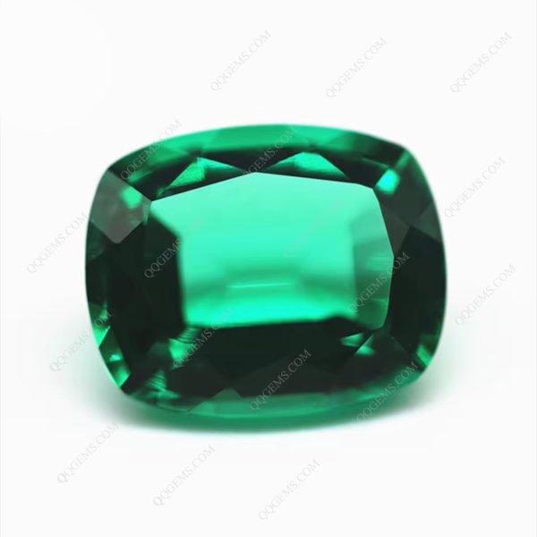 Long Cushion Natural Cut Hydrothermal Columbia Emerald Loose Gems Lab Created Emerald Gems - Image 3