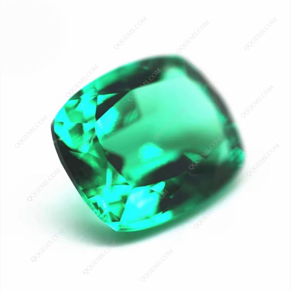 Long Cushion Natural Cut Hydrothermal Columbia Emerald Loose Gems Lab Created Emerald Gems - Image 5