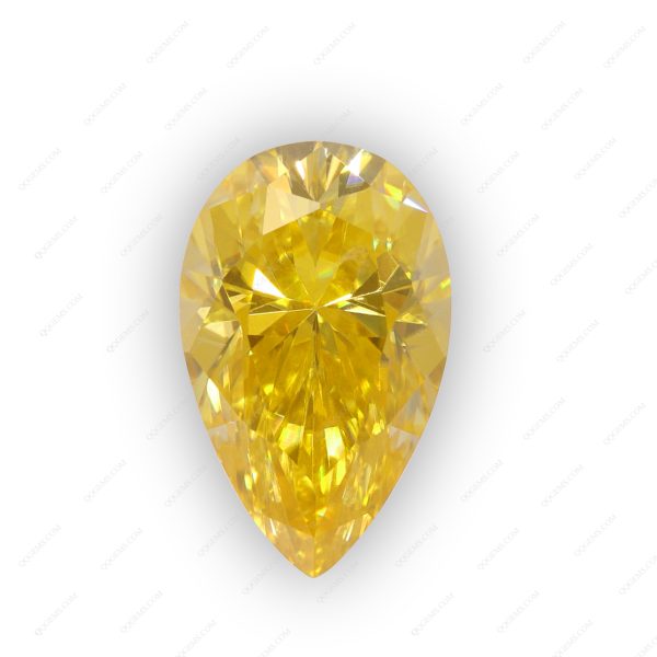 Pear Cut Plating Light Yellow Loose Moissanite Diamond Faceted Cut Lemon Yellow Moissanite - Image 2
