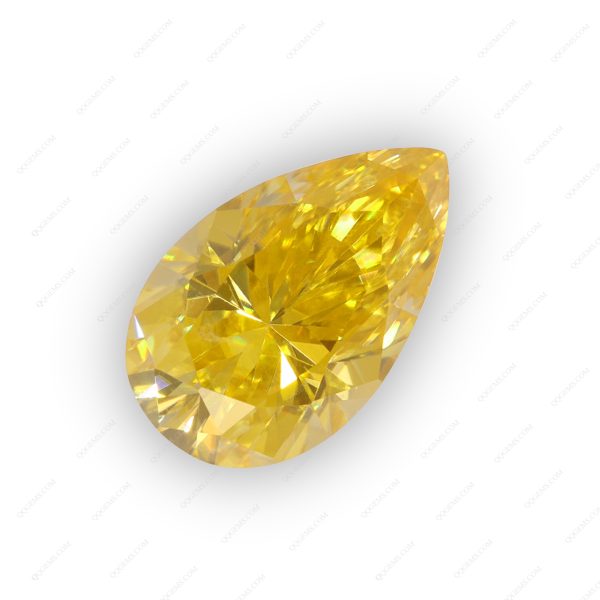 Pear Cut Plating Light Yellow Loose Moissanite Diamond Faceted Cut Lemon Yellow Moissanite - Image 4